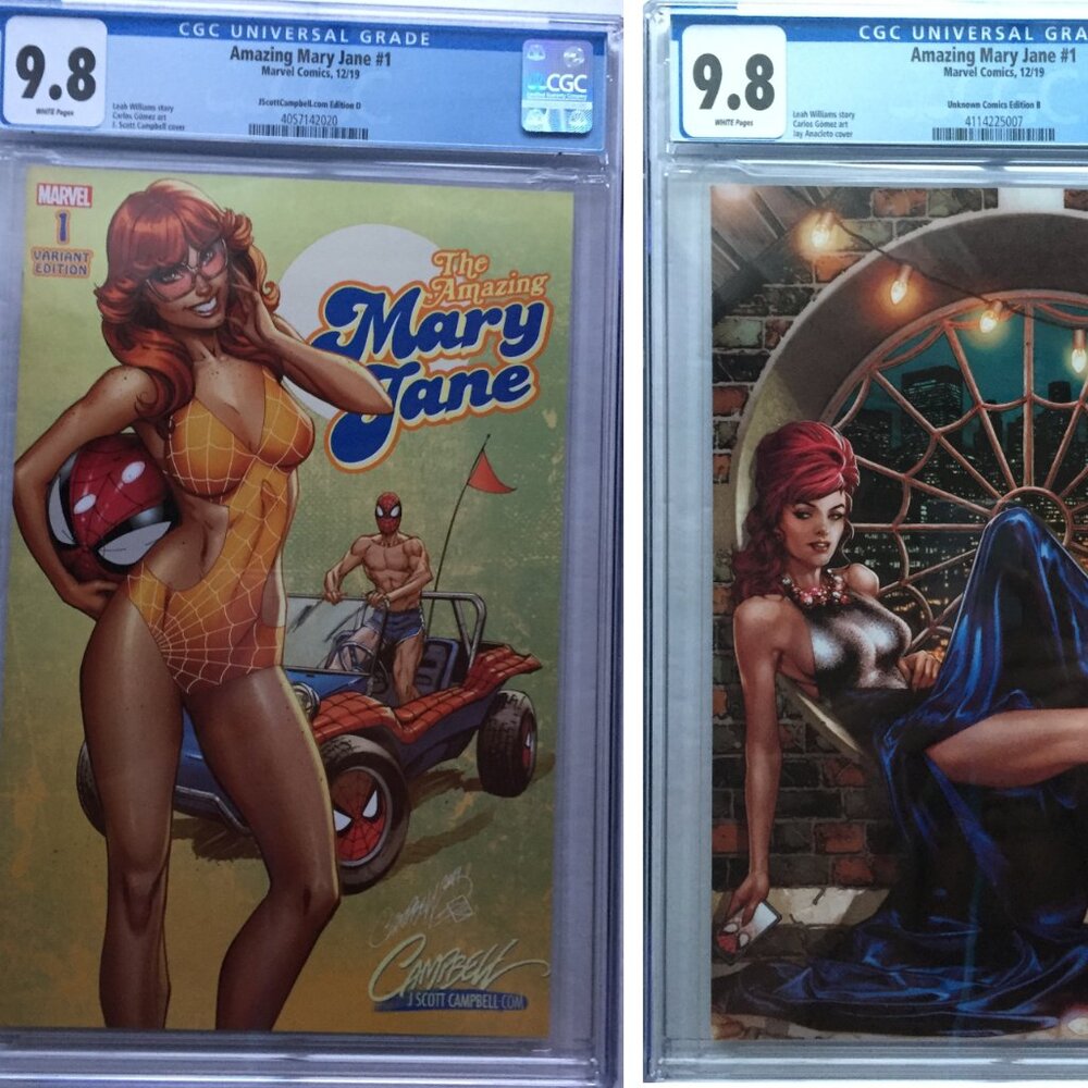 2019 Marvel Comics Amazing Mary Jane J Scott Campbell & Jay Anacleto Variants #1